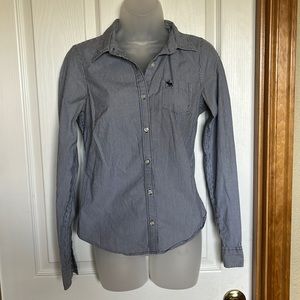 Pinstripe Abercrombie and Fitch button down shirt